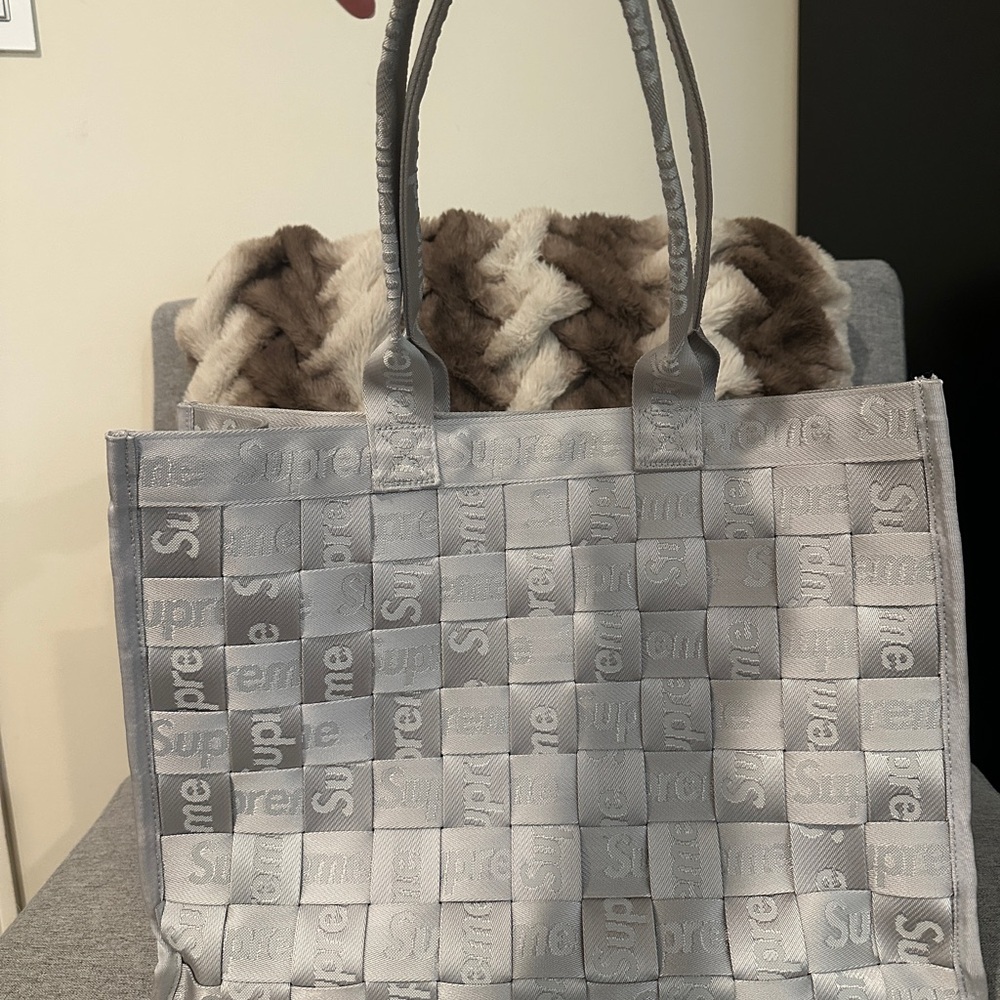 Supreme Gray Tote Bag